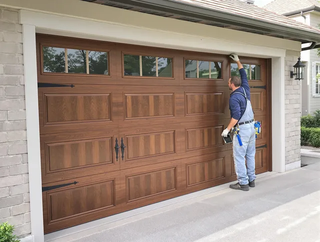 Custom garage door showcase by Moreno Valley Garage Door Repair in Moreno Valley