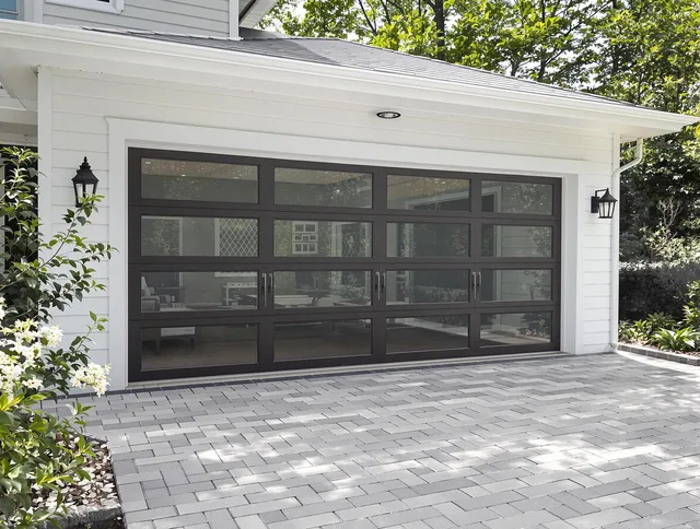Moreno Valley Garage Door Repair design specialist presenting custom garage door options to Moreno Valley homeowner