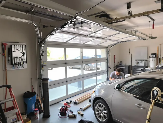 Garage door noise reduction service by Moreno Valley Garage Door Repair in Moreno Valley