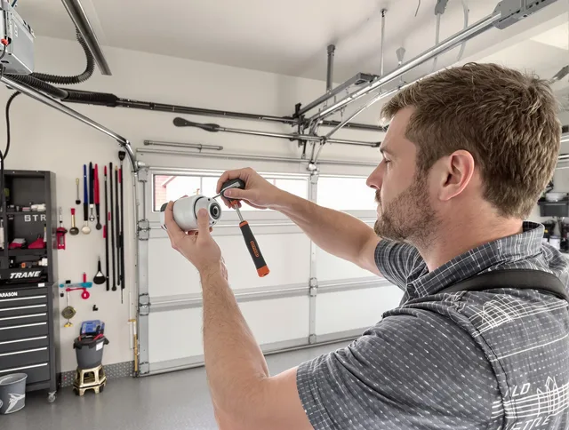 Garage door opener repair service by Moreno Valley Garage Door Repair in Moreno Valley
