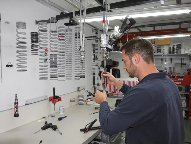 Moreno Valley Garage Door Repair safety certified technician performing precision spring replacement in Moreno Valley